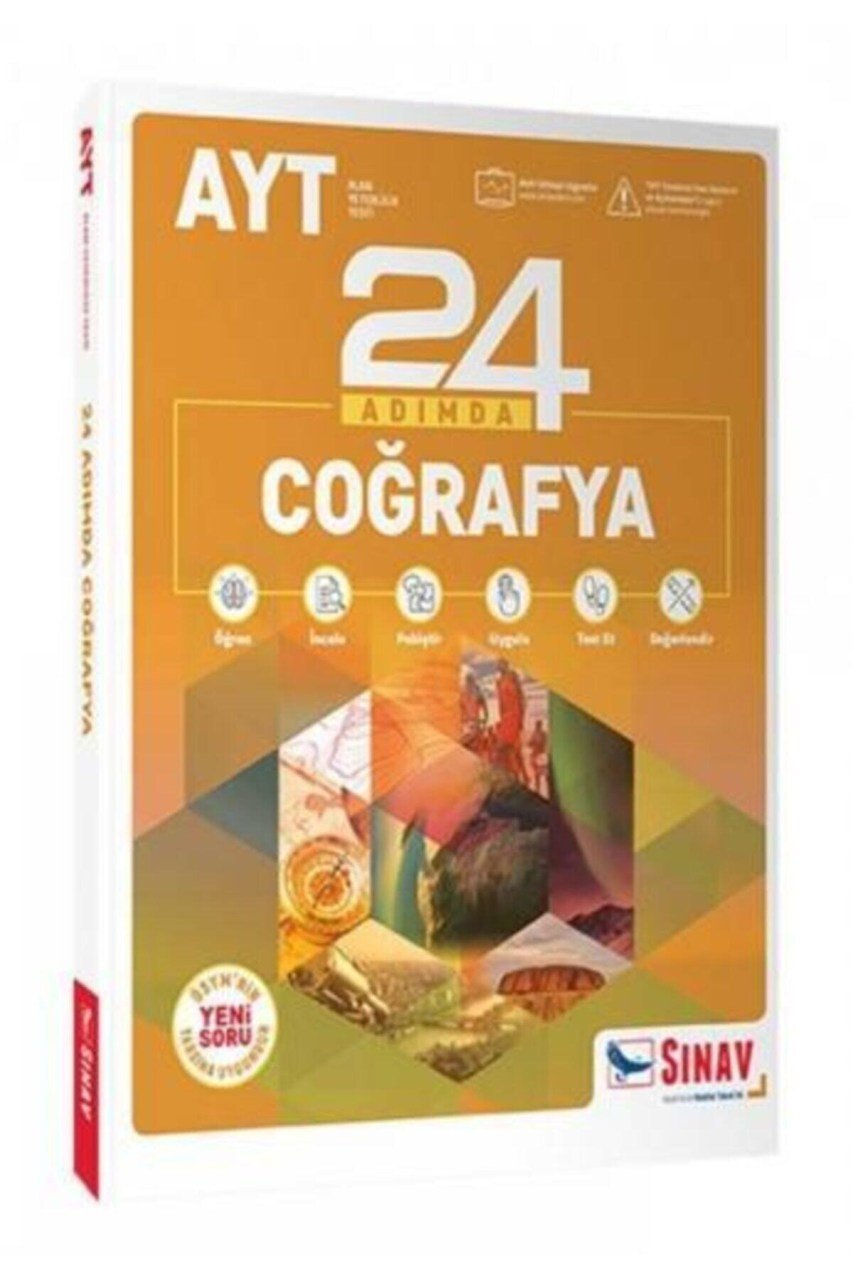Sınav Yayınları Ayt Coğrafya 24 Adımda Soru Bankası