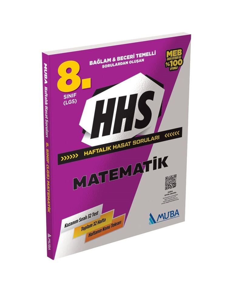 Muba Yayınları 8. Sınıf HHS Matematik Haftalık Hasat Soruları
