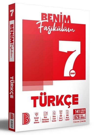 Benim Hocam Yayınları 7. Sınıf Benim Fasikülüm Türkçe Konu Anlatımlı Soru Bankası