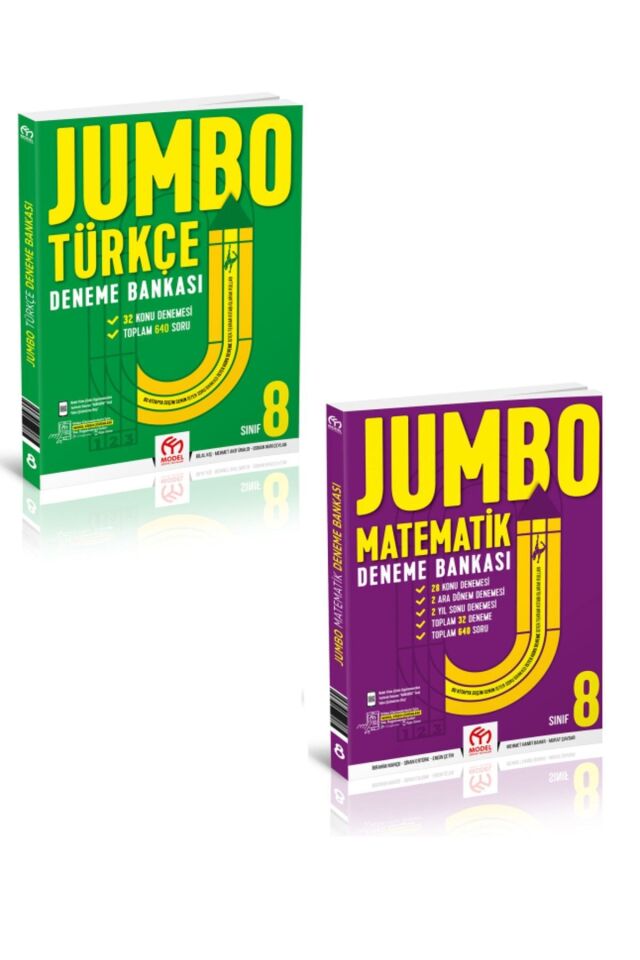 8. Sınıf Jumbo Türkçe Matematik Deneme Bankası Seti