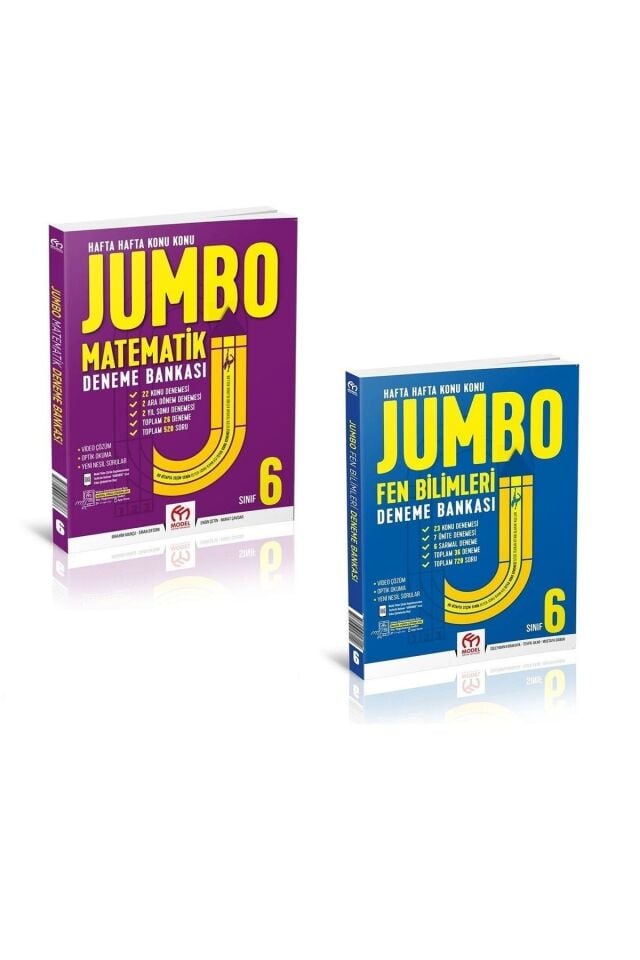 6. Sınıf Jumbo Matematik Fen Bilimleri Deneme Bankası Seti
