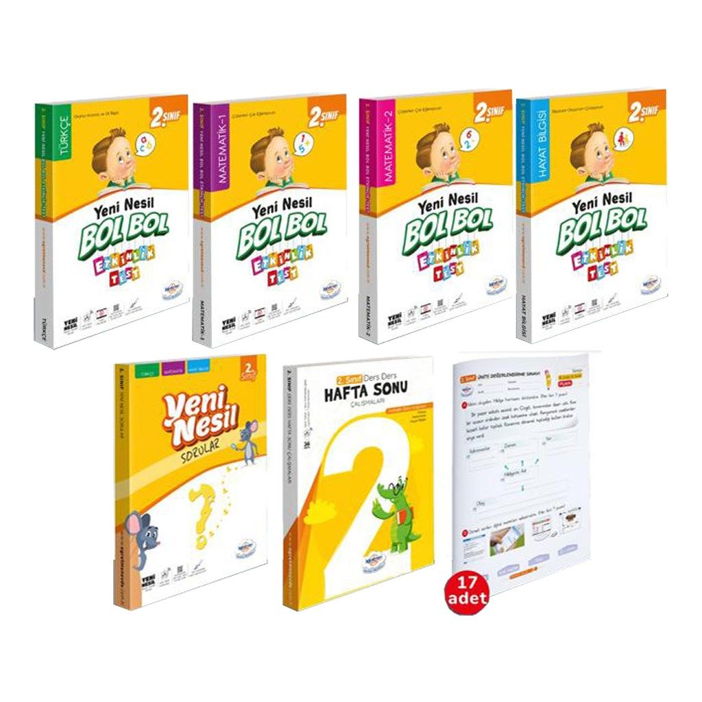 Öğretmen Evde Yayınları 2. Sınıf Bol Bol Etkinlikli Ideal Set 8'li (2022-2023)