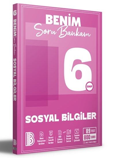 Benim Hocam Yayınları 6. Sınıf Benim Soru Bankam Sosyal Bilgiler Soru Bankası