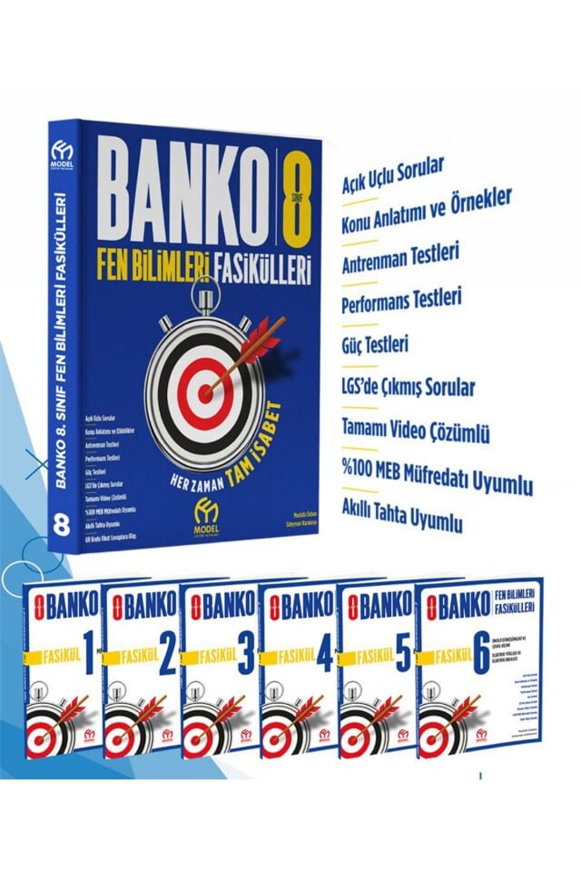 8. Sınıf Banko Fen Bilimleri Fasikülleri