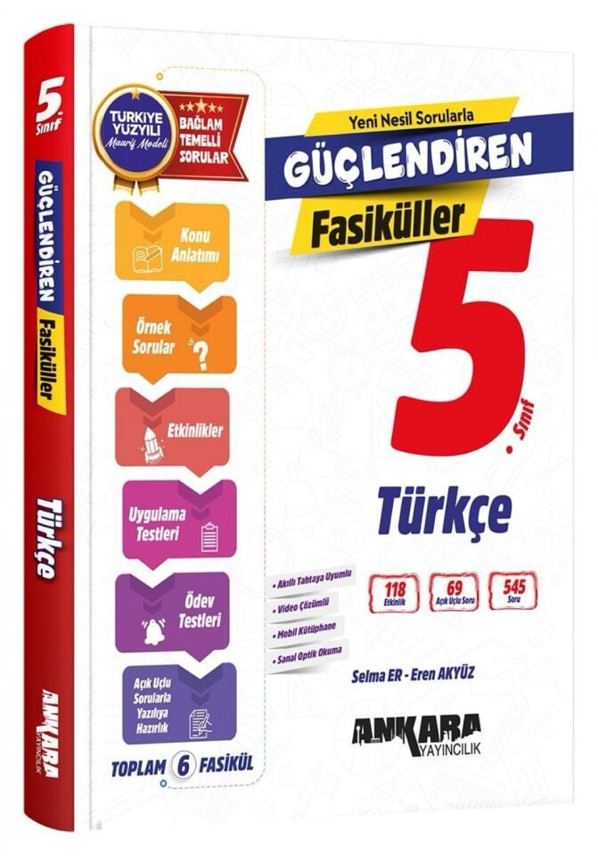 Ankara Yayıncılık 5. Sınıf Güçlendiren Türkçe Fasikülleri