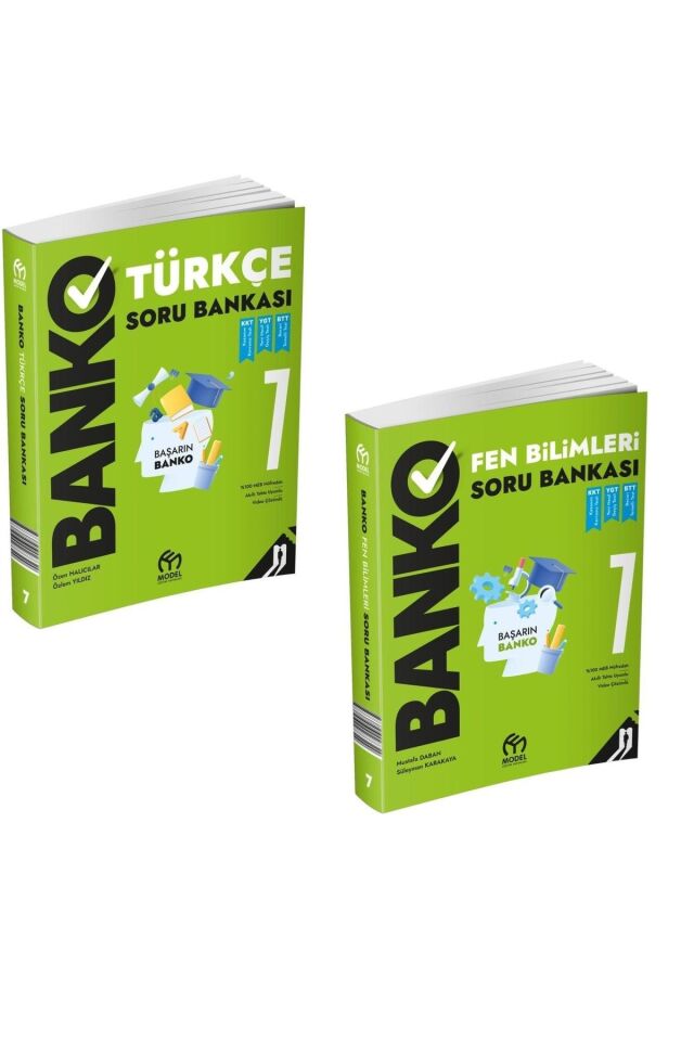 7. Sınıf Banko Türkçe Fen Seti (Türkçe, Fen Bilimleri - 2 Kita