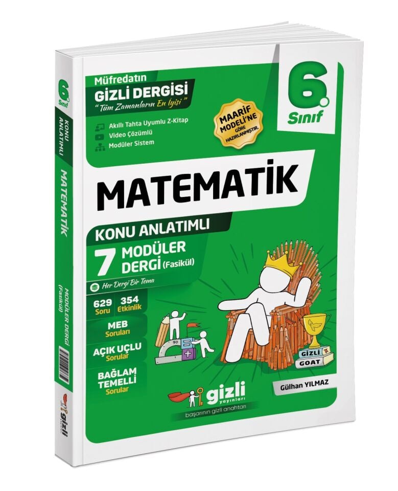 2027 6. Sınıf Matematik Müfredatın Gizli Dergisi Gizli Yayınları