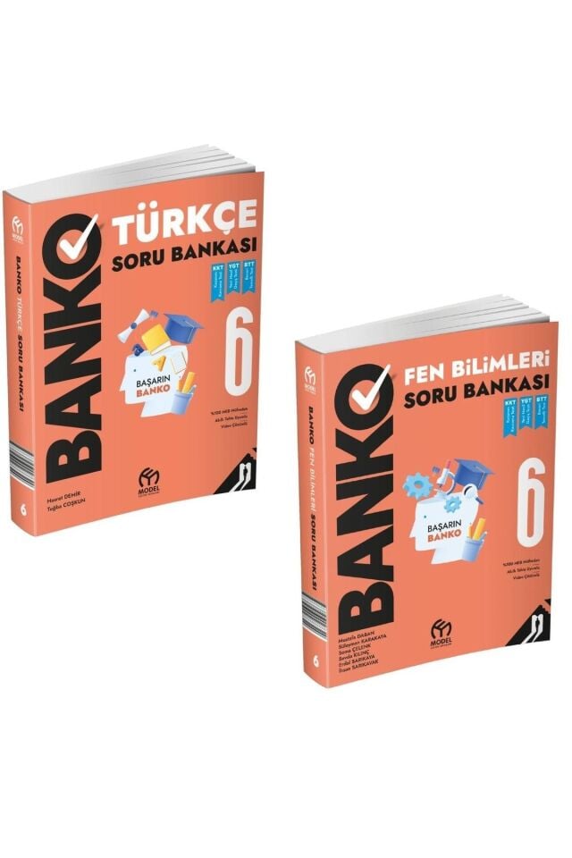 6. Sınıf Banko Türkçe Fen Seti (Türkçe, Fen Bilimleri - 2 Kitap)