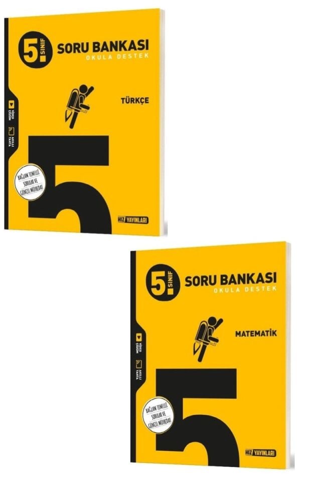 Hız Yayınları 5. Sınıf Soru Bankası Türkçe Matematik Seti