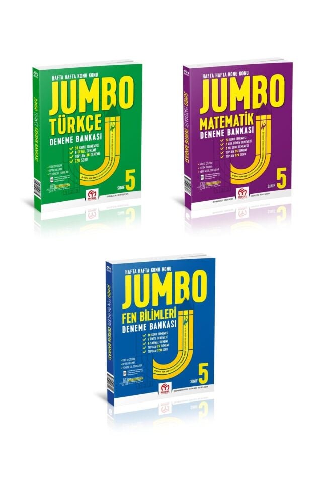 5. Sınıf Jumbo Deneme Bankası Seti (Türkçe, Matematik, Fen)