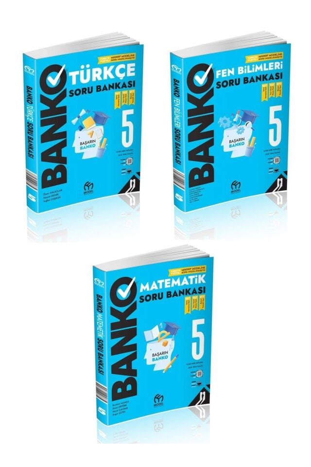 5. Sınıf Banko Soru Bankası Seti (Türkçe, Fen, Matematik)