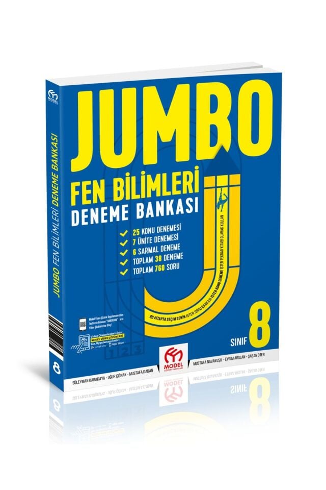 8. Sınıf Jumbo Deneme Bankası Matematik - Türkçe -Fen Bilimleri Seti