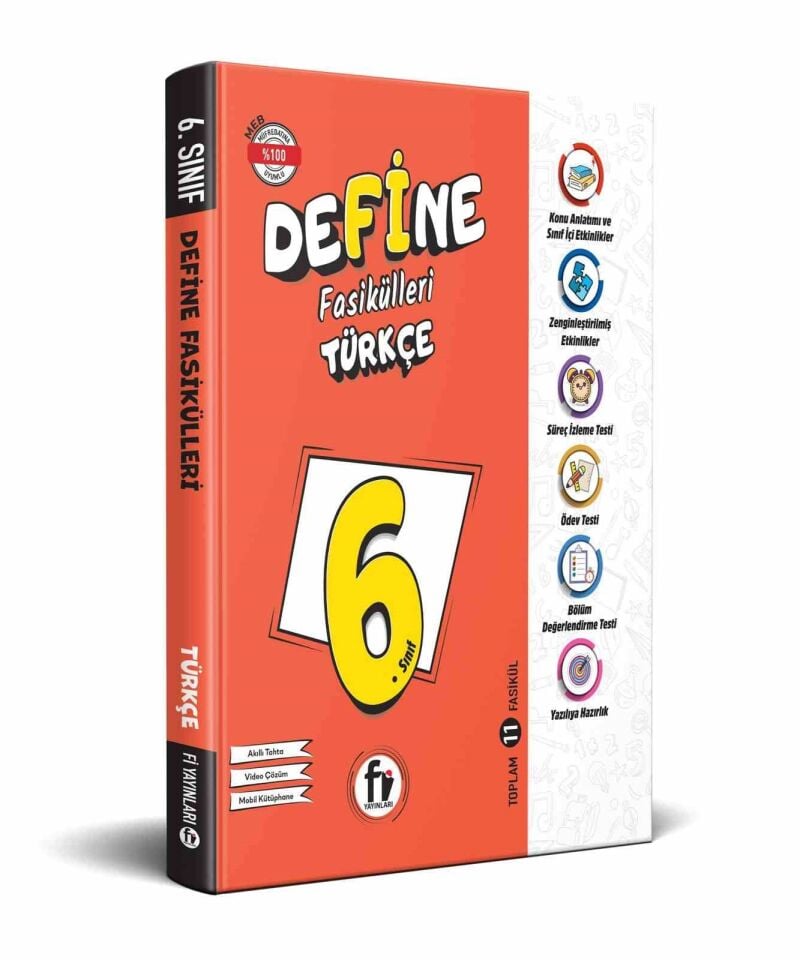 Fi Yayınları 6. Sınıf Define Fasikülleri Türkçe Konu Anlatımlı ve Etkinlikli Soru Bankası