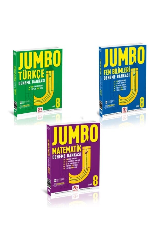 8. Sınıf LGS Jumbo Deneme Bankası Seti (Türkçe, Fen, Matematik)
