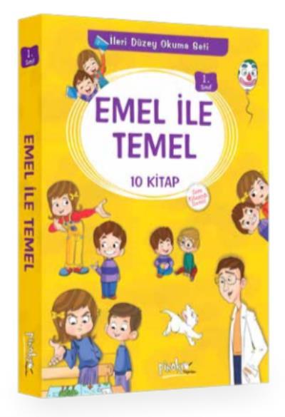 Pinokyo Yayınları 1. Sınıf Emel İle Temel Serisi 10 Kitap