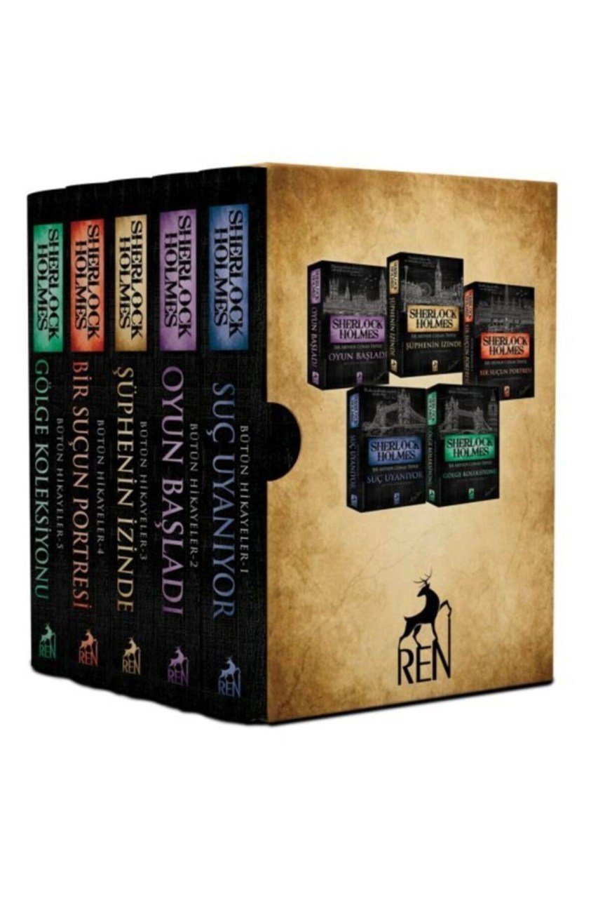 Ren Yayınları Sherlock Holmes Bütün Hikayeler 5 Kitaplık Kutulu Set