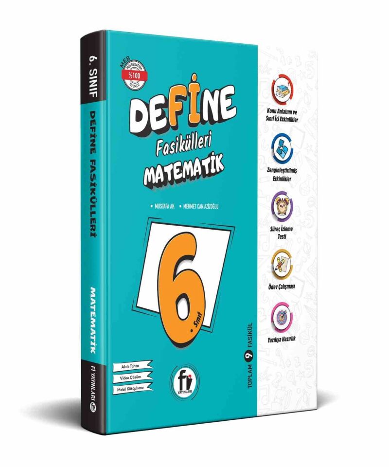 Fi Yayınları 6. Sınıf Define Fasikülleri Matematik Konu Anlatımlı ve Etkinlikli Soru Bankası