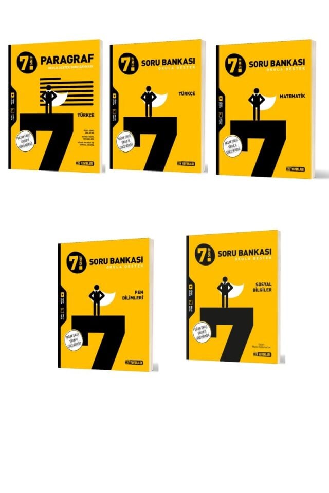 Hız Yayınları 7. Sınıf Soru Bankası Seti 5'li (P-T-M-F-S)