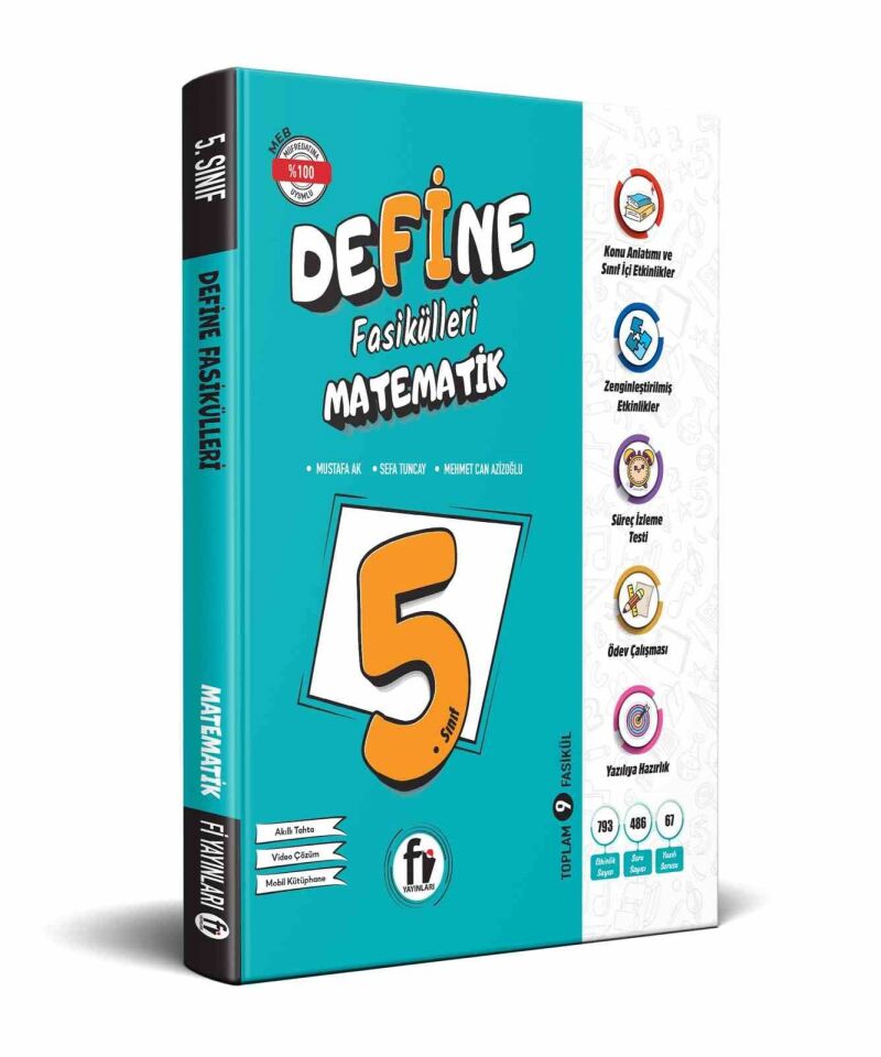 Fi Yayınları 5. Sınıf Define Fasikülleri Matematik Konu Anlatımlı ve Etkinlikli Soru Bankası