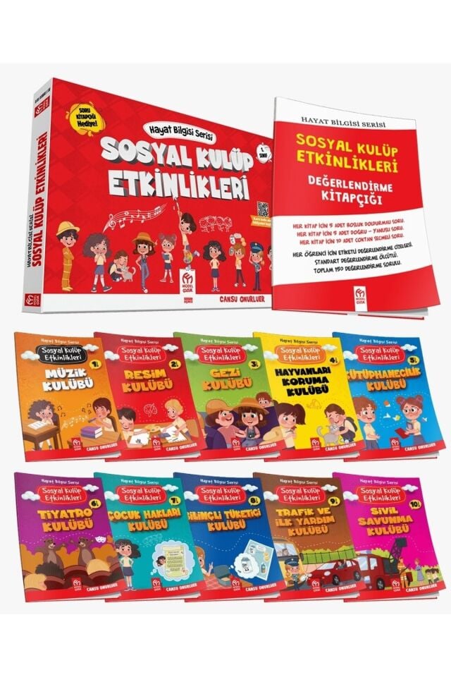 Sosyal Kulüp Etkinlikleri Seti Model Çocuk (10 Kitap)