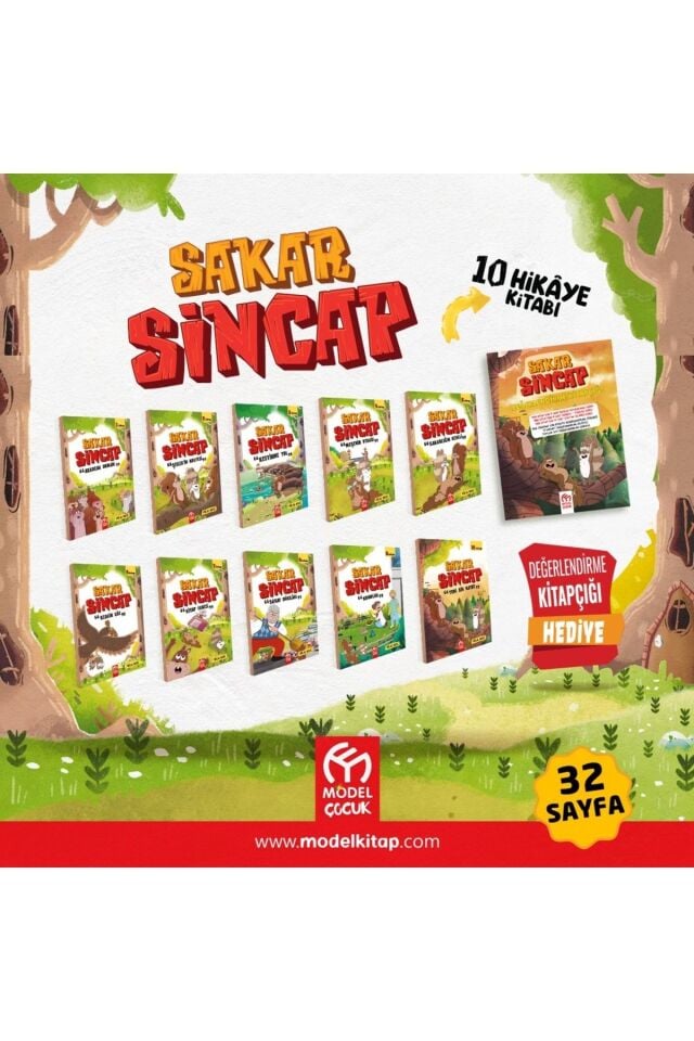 Sakar Sincap Hikaye Seti Model Çocuk (10 Kitap)