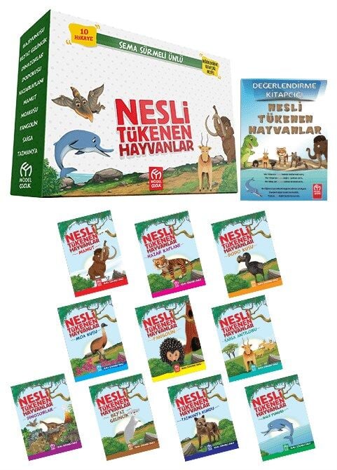 Nesli Tükenen Hayvanlar Seti Model Çocuk (10 Kitap)