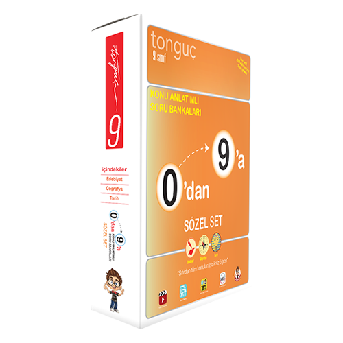 Tonguç Akademi Yayınları 9.Sınıf 0'dan 9'a Sözel Kutu Set