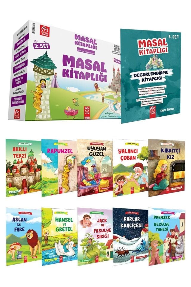 Masal Kitaplığı 3. Set Model Çocuk (10 Kitap + Test)