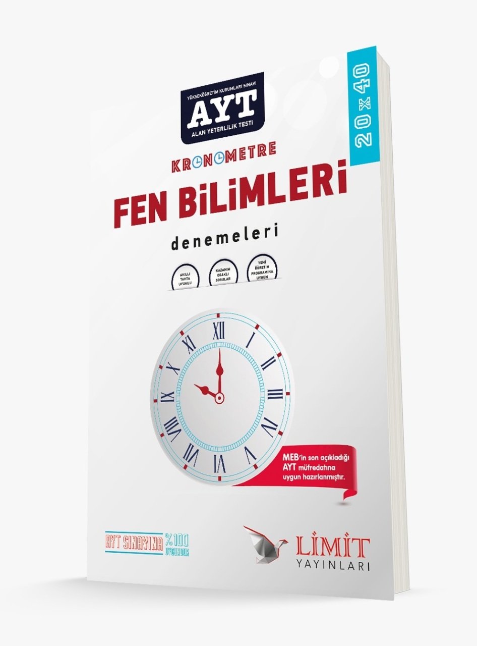 Limit Yayınları AYT Kronometre Fen Bilimleri Denemesi Nisan 2020