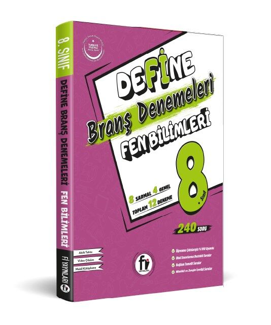 Fi Yayınları 8. Sınıf Define Fen Bilimleri Branş Denemeleri