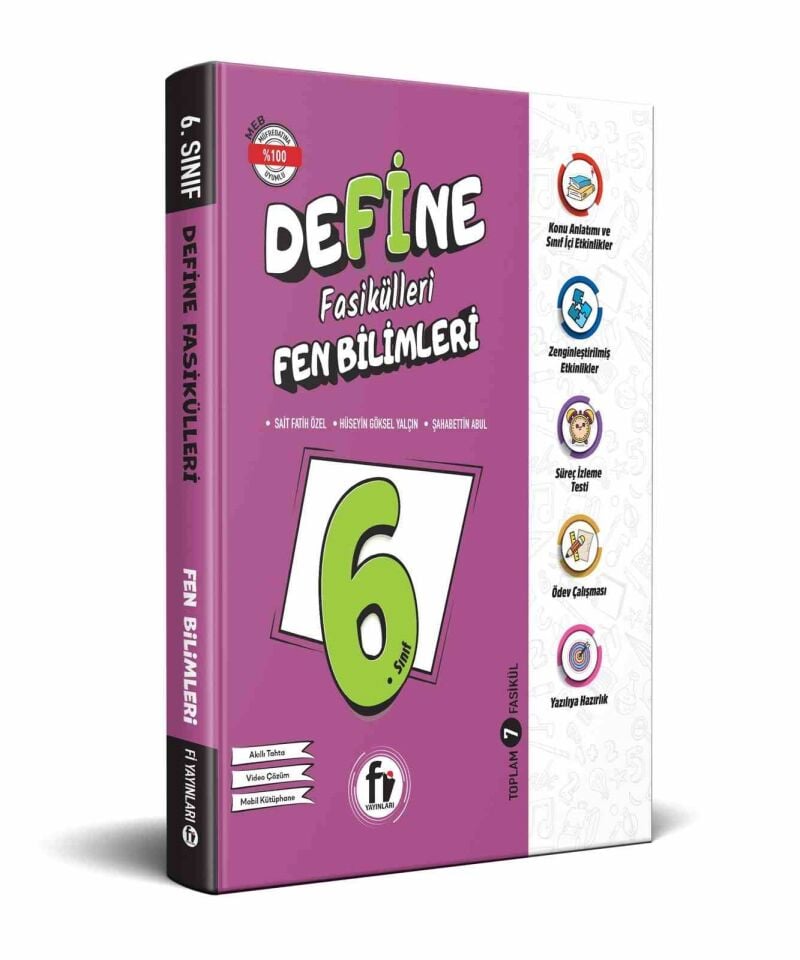 Fi Yayınları 6. Sınıf Define Fasikülleri Fen Bilimleri Konu Anlatımlı ve Etkinlikli Soru Bankası
