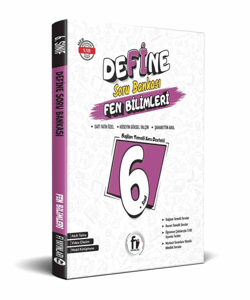 Fi Yayınları 6. Sınıf Define Fen Bilimleri Soru Bankası