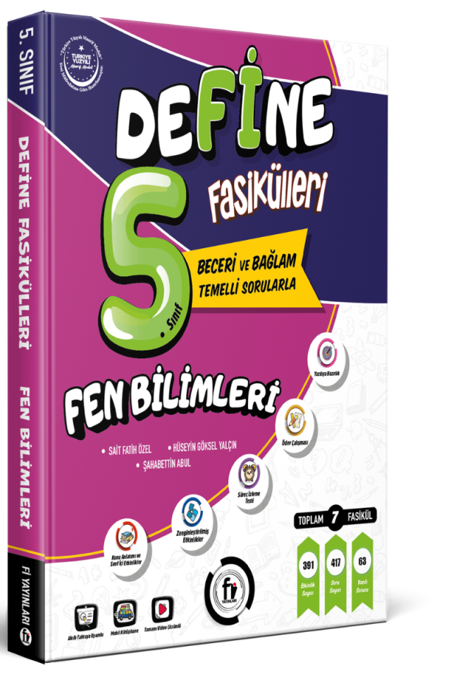 Fi Yayınları 5. Sınıf Define Fen Bilimleri Fasikülleri