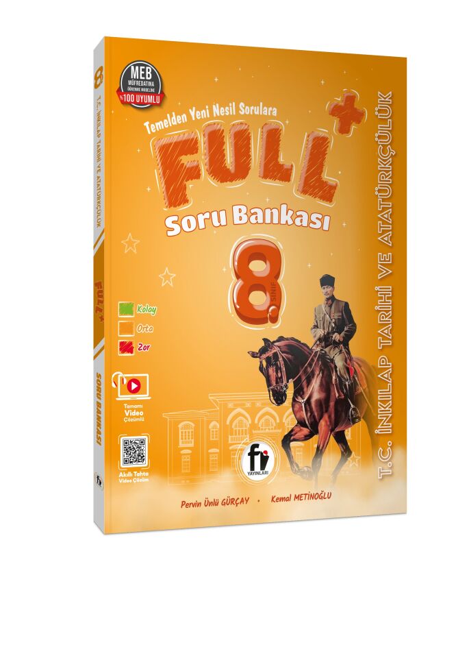 Fi Yayınları 8. Sınıf Full+ T.C. İnkılap Tarihi ve Atatürkçülük Soru Bankası
