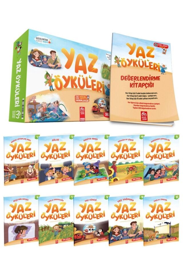 Yaz Öyküleri Hikaye Seti Model Çocuk (10 Kitap)