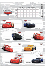 Keskin Color Cars Ders Programlı 3'lü Öğrenci Etiketi