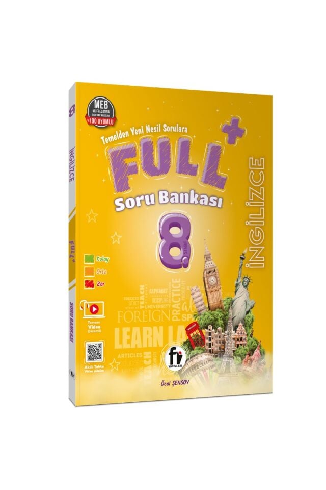Fi Yayınları 8. Sınıf Full+ İngilizce Soru Bankası