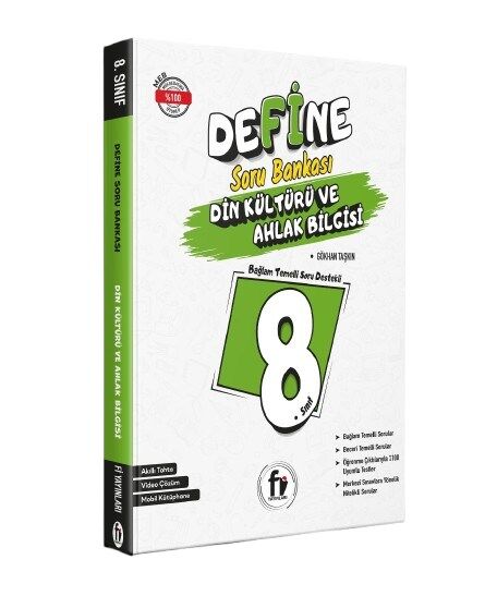 Fi Yayınları 8. Sınıf Define Din Kültürü ve Ahlak Bilgisi Soru Bankası