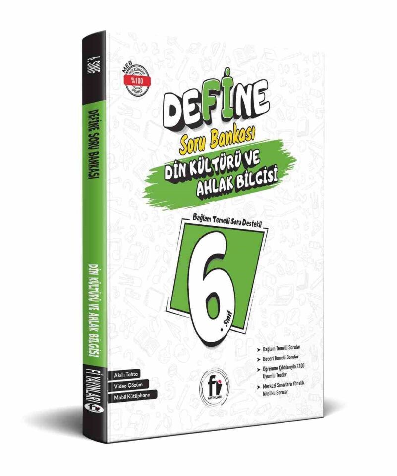 Fi Yayınları 6. Sınıf Define Din Kültürü ve Ahlak Bilgisi Soru Bankası