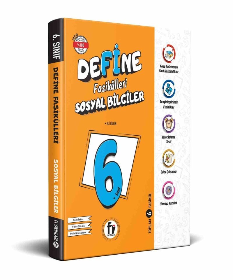Fi Yayınları 6. Sınıf Define Fasikülleri Sosyal Bilgiler Konu Anlatımlı ve Etkinlikli Soru Bankası