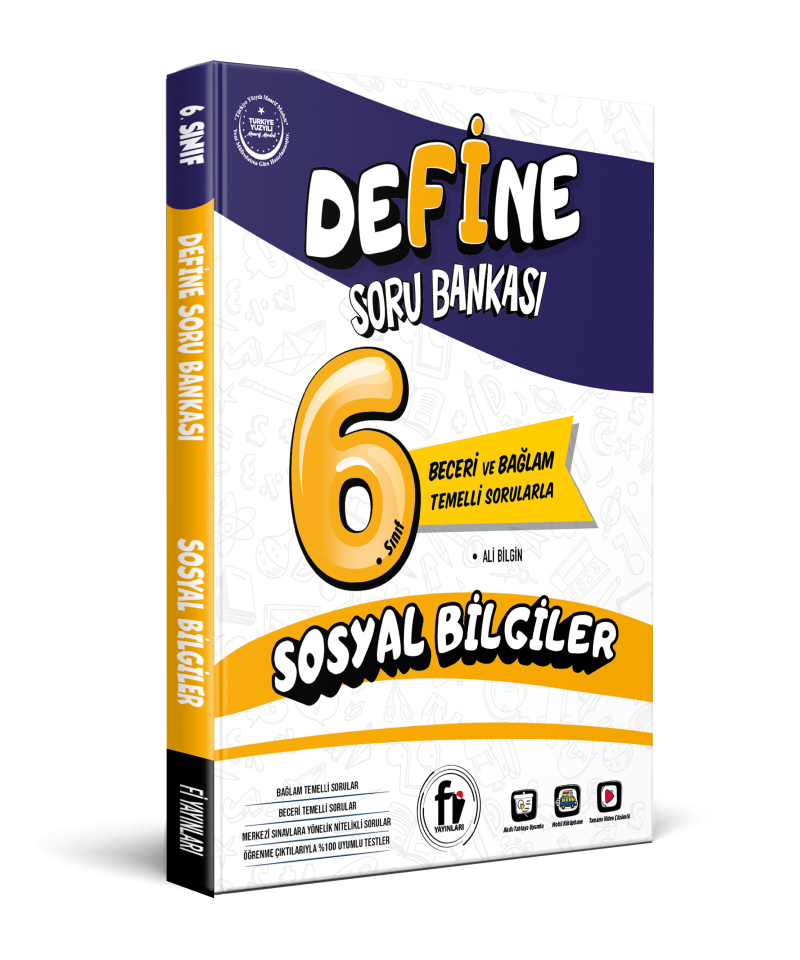 Fi Yayınları 6. Sınıf Define Sosyal Bilgiler Soru Bankası