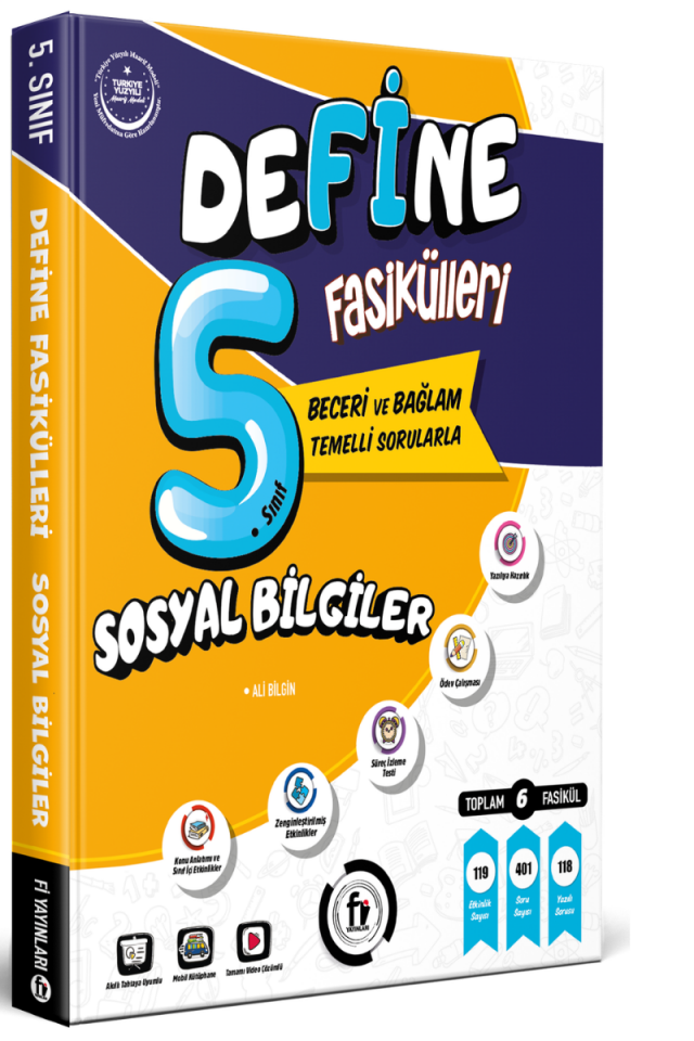 Fi Yayınları 5. Sınıf Define Sosyal Bilgiler Fasikülleri