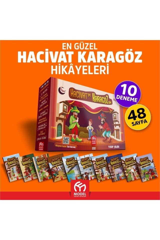 Hacivatım Karagözüm Seti Model Çocuk (10 Kitap)