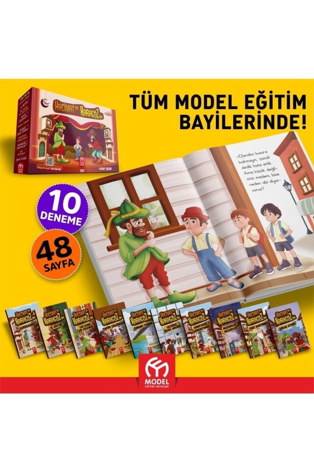 Hacivatım Karagözüm Seti Model Çocuk (10 Kitap)