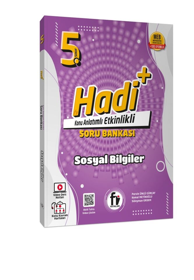 Fi Yayınları 5. Sınıf Hadi+ Konu Anlatımlı Etkinlikli Sosyal Bilgiler Soru Bankası