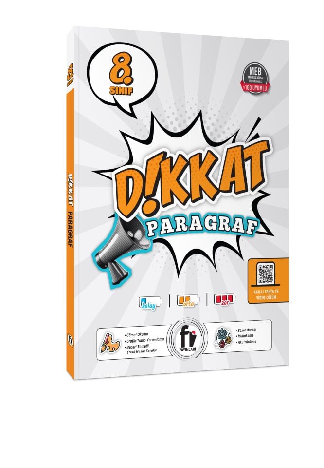 Fi Yayınları 8. Sınıf Dikkat Paragraf Soru Bankası