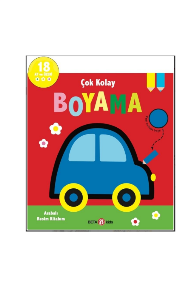 Çok Kolay Boyama Arabalı Resim Kitabım