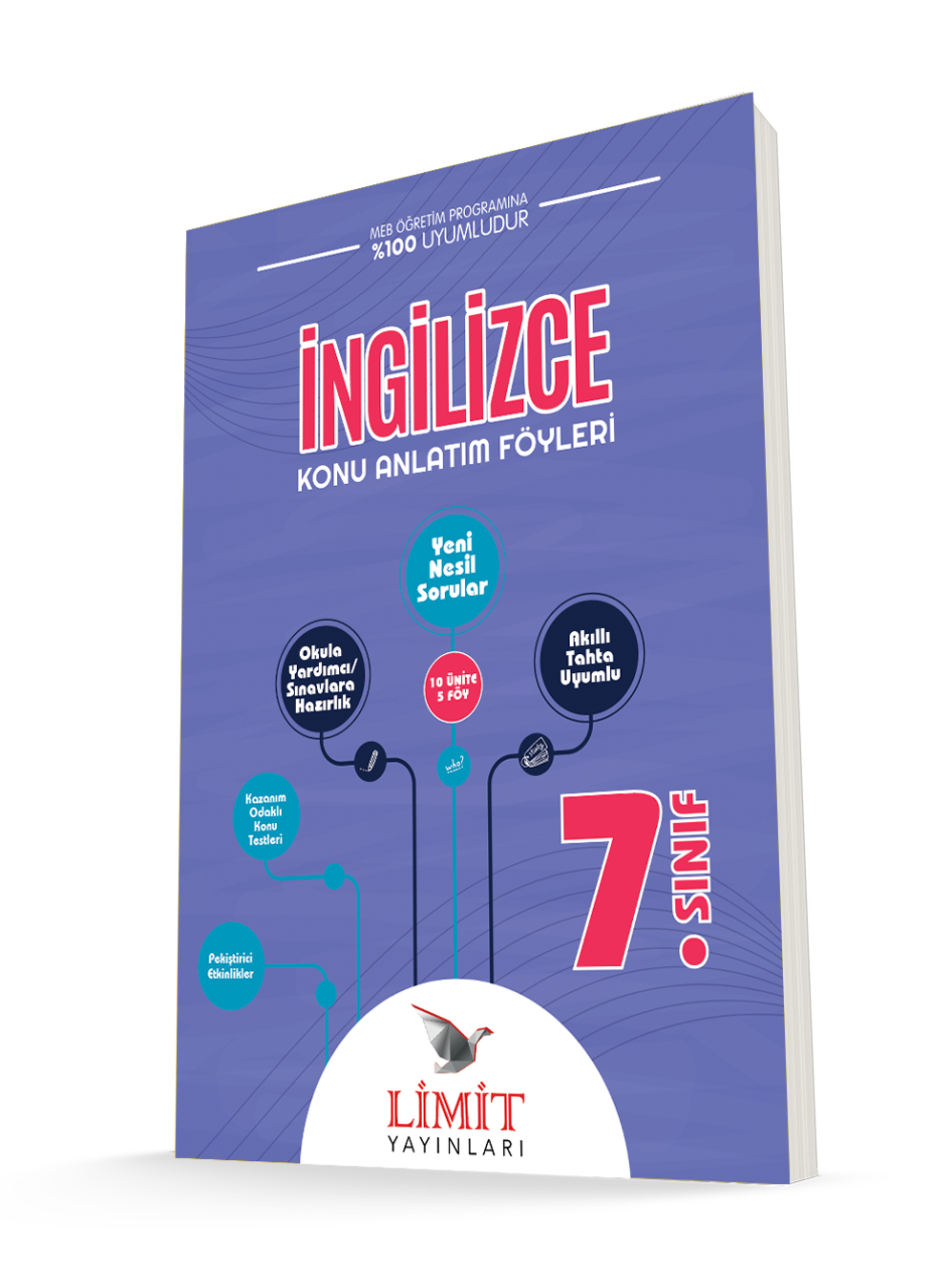 Limit Yayınları 7.Sınıf İngilizce Konu Anlatım Föyleri