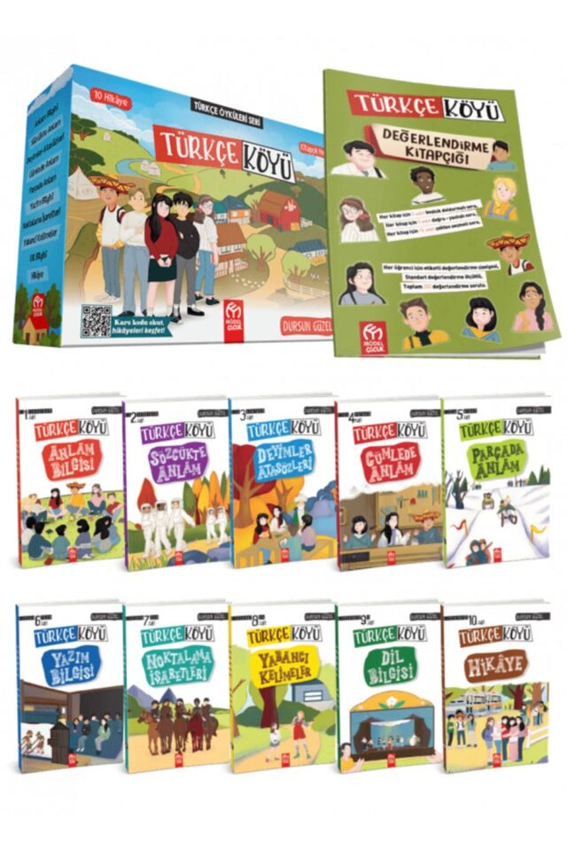 Türkçe Köyü Hikaye Seti Model Çocuk (10 Kitap)