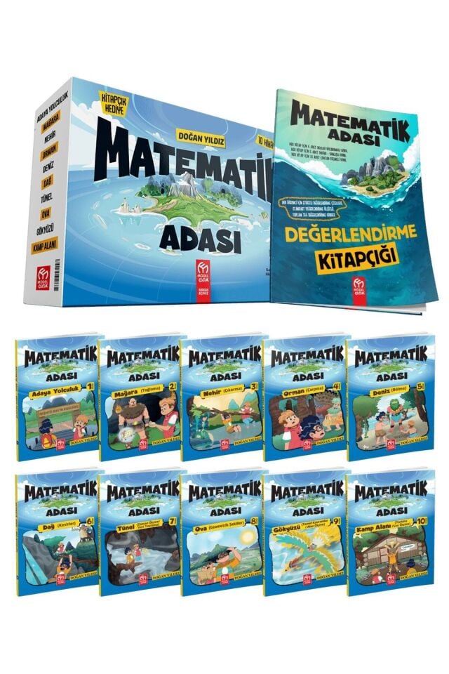 Matematik Adası Seti Model Çocuk (10 Kitap)